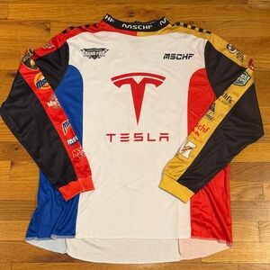 MSCHF Tesla Racing Long Sleeve Jersey size M/L